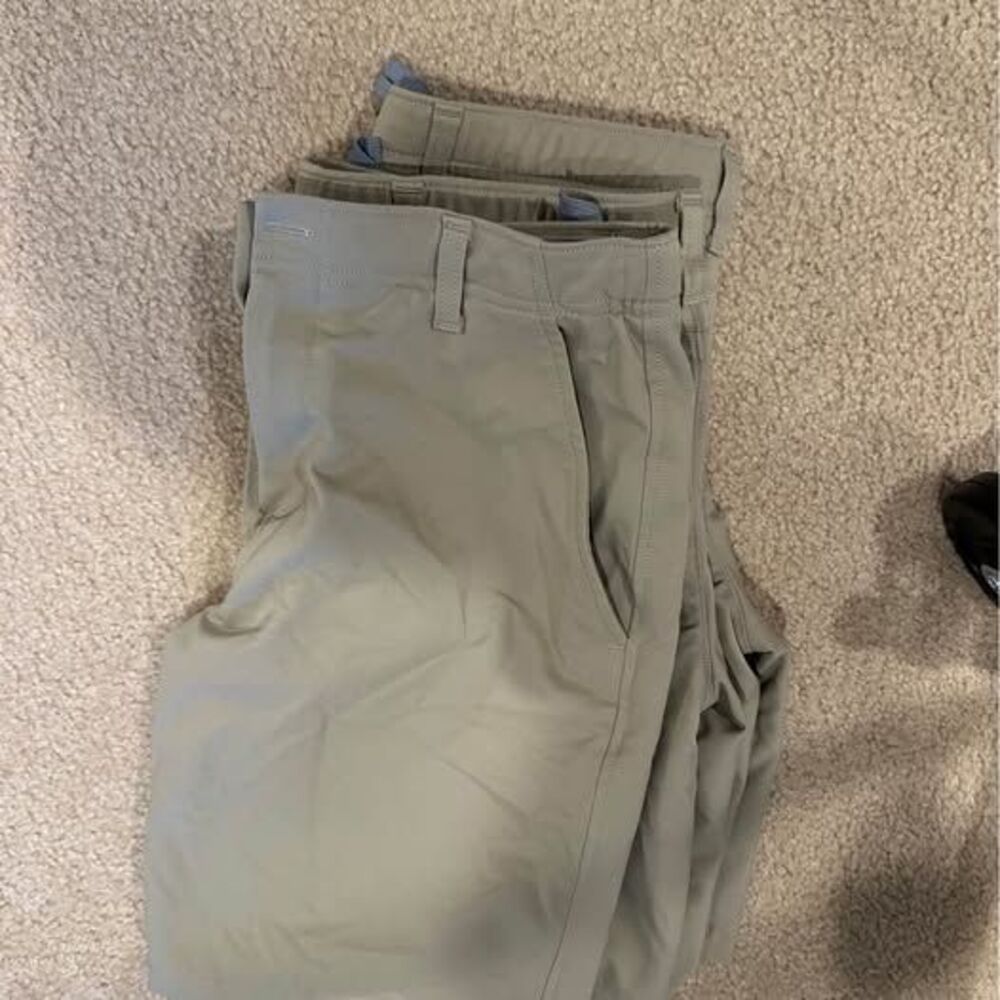 2- Under Armour Dress Shorts - Youth Large Khaki
